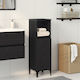 vidaXL Waschtisch ohne Waschbecken L30xB30xH100cm Black Oak