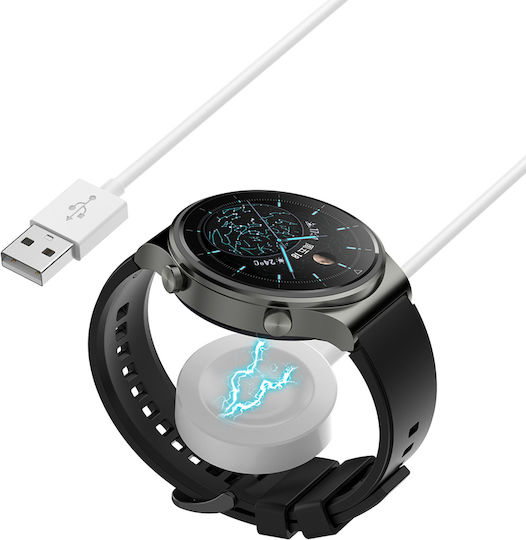 Techsuit Зарядно за Huawei GT5 Pro, GT5, GT4, GT4 Pro, Ultimate, GT3 SE, Buds Бялς