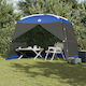 vidaXL Summer Camping Tent Blue for 5 People 320x320x218cm