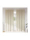 vidaXL Set Curtains with Tab Top Beige 140x225cm