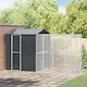 vidaXL Bird Cage 210x421x247cm. Gray