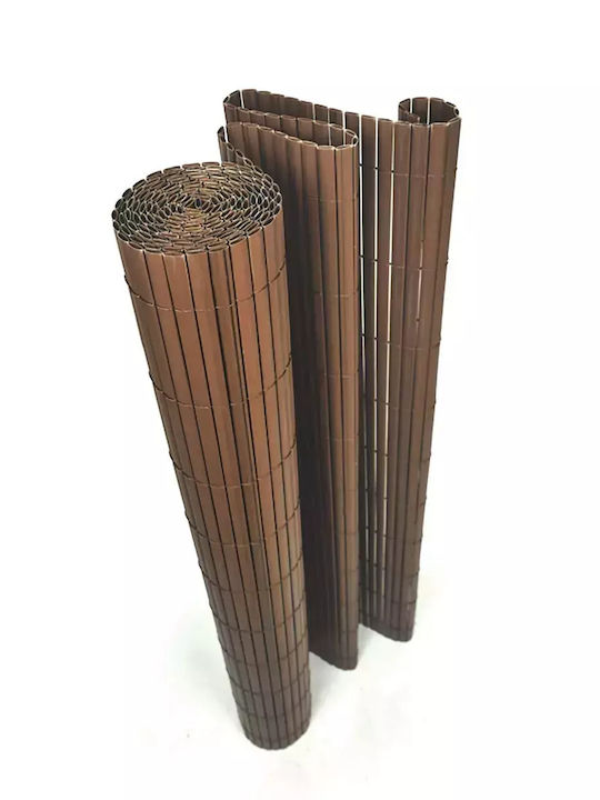PVC Reed Fence 10mm Double-Sided Brown Reed Fence PVC 10mm 100 Y X 300cm Brown 54134