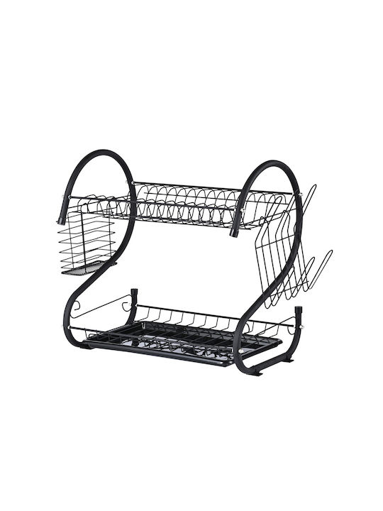 Rosberg Spülbeckenablauf Schwarz 40x25x39cm