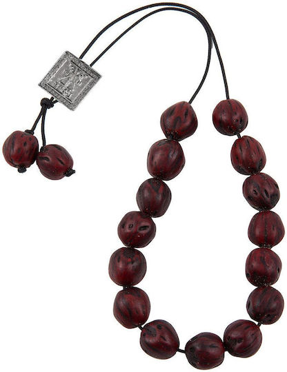 Scented Nutmeg Worry Beads Burgundy