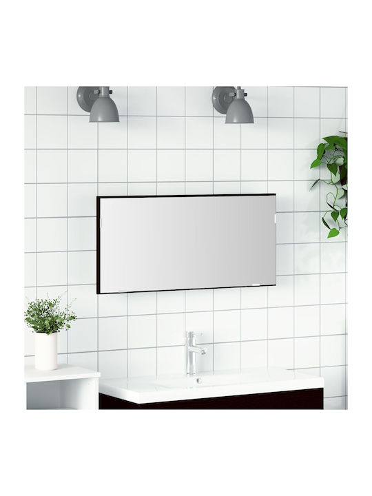 vidaXL Правоъгълена Банско Огледало LED Touch с...