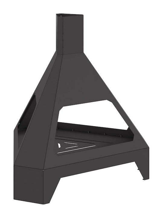 vidaXL Focar În aer liber din metal Negru 50x43...