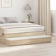 vidaXL Bettkasten Hölzernes Bett Eiche 160x36,5...