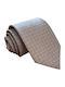 Γραβάτα Beige Blue Retro Geometry 6/8 Εκ