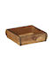 vidaXL Holz Rechteckig Serviertablett in Braun Farbe 31x29x10cm 4019615 1Stück