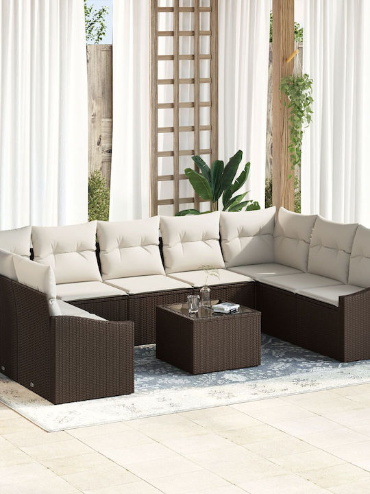 Garten- und Outdoor-Möbelsets 10 Stück Wohnzimm...