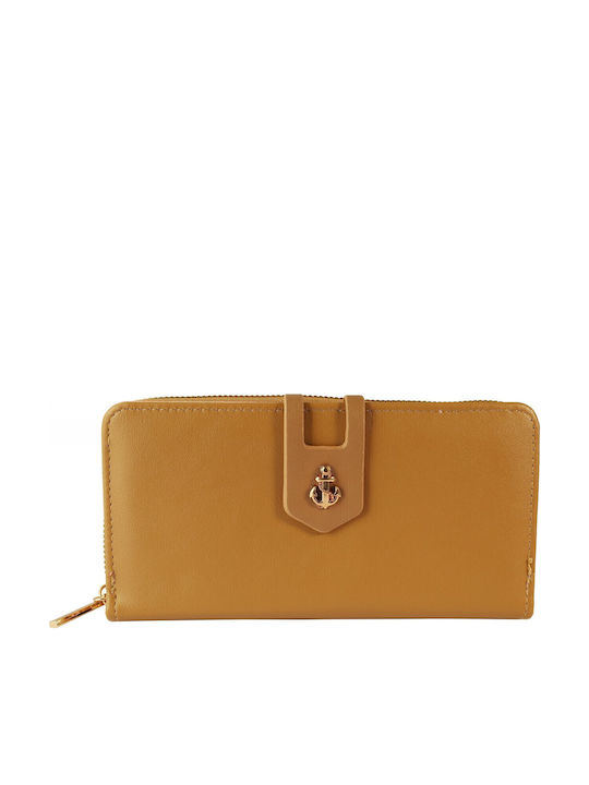 Large Women's Wallet Classic Tabac Brown