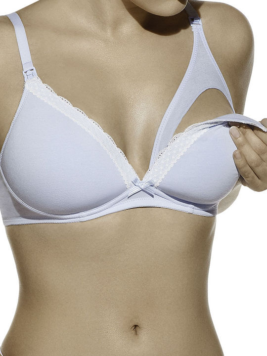 Creaciones Selene Sutien de maternitate și alăptare cu Clips Albastru deschis Creaciones Selene Sutien de maternitate și alăptare cu Clips Albastru deschis
