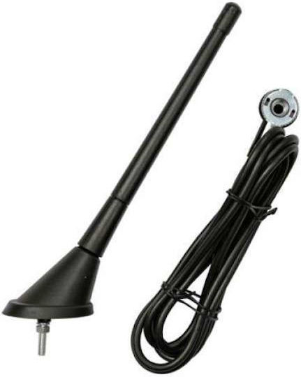 Blow Car Antenna Roof / Fender Threaded for Radio in Black Color