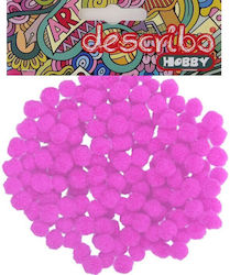 Pom Poms Pink Color 200 Pieces Size 10 Mm Descr...