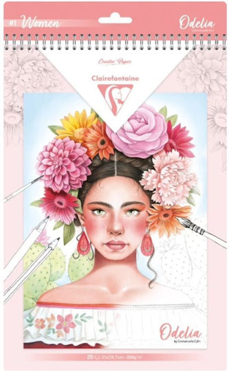 Μπλοκ Ζωγραφικής Odelia Α4 20φ 250 Gr Women Clairefontaine