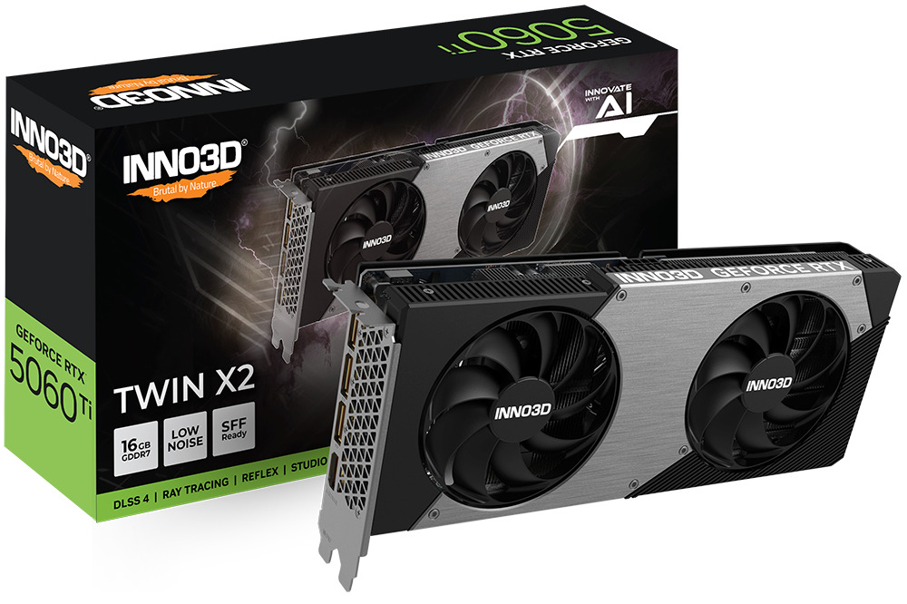 Inno 3D GeForce RTX 5060 Ti 16GB GDDR7 Twin X2 Κάρτα Γραφικών