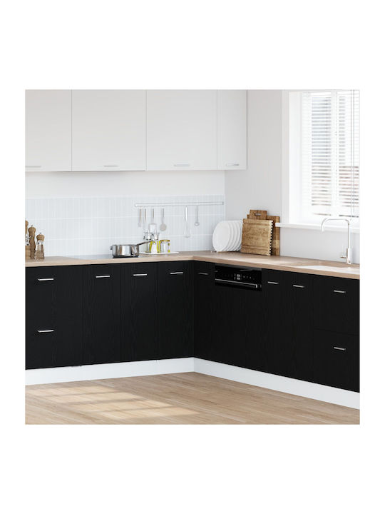 Corner Cabinet Floor Black Oak 75.5x75.5x81.5cm
