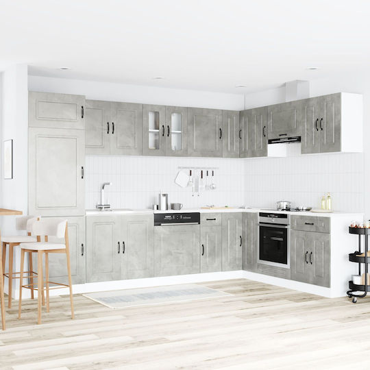 Kalmar Sink Cabinet Concrete Grey 305.5x46x207cm