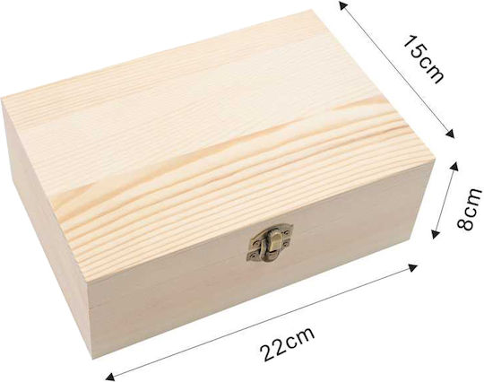 Tpster Декоративна кутия Дърво 22x15x8см 1бр