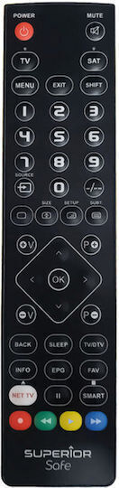 Superior Electronics Universal Remote Control Slim Safe 2in1 for Τηλεοράσεις 8054242081220
