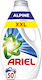 Ariel Alpine Υγρό Απορρυπαντικό για Λευκά Ρούχα (50 Μεζούρες)