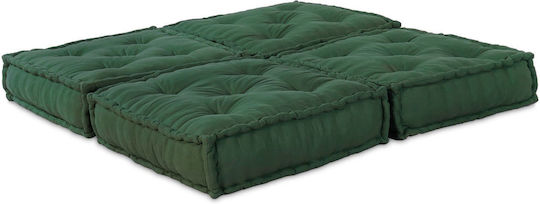 vidaXL Waterproof Green Bean Bag Chair 140x70x36cm