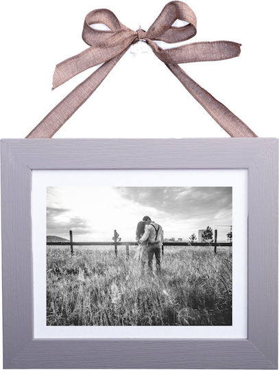 Wall-mounted Wooden Photo Frame with White Frame