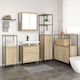 vidaXL Blat cu Lavoar Walnut