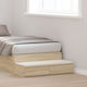 vidaXL Bed Drawer made of Wood in Beige Color 7...