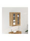 Висулка Витрина за хол от ПДЧ със Стъкло Artisan Beech 69.5x34x90см