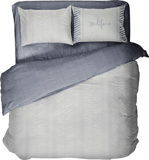 Nima Sheet Sets Single 170x260cm. Leklair Gray 3pcs