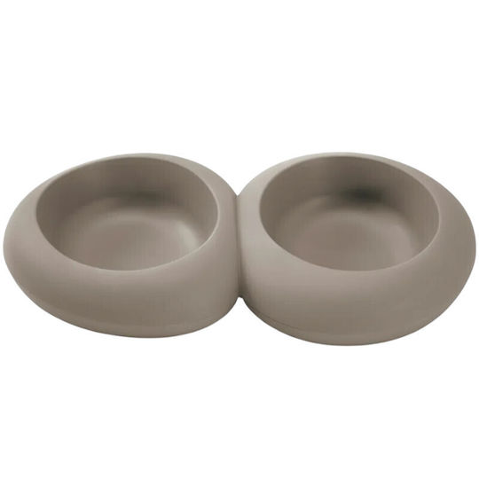 Imac Plastic Bowl Food & Water for Dog in Beige Color