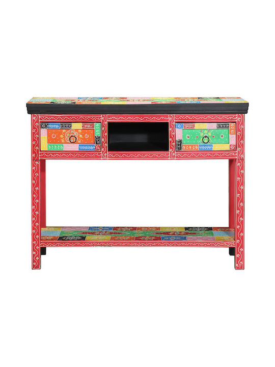 Solid Wood Console Table Colorful L100xW30xH75cm