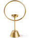 Aberto Design Cairos Candle Holder suitable for Tealights Metal in Yellow Color 18.5x30x9cm 1pcs