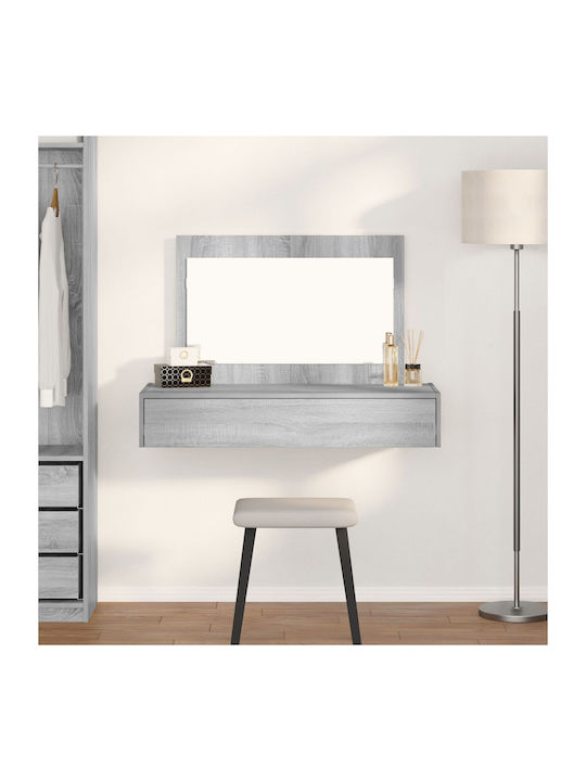 Wooden Makeup Dressing Table Grey with Mirror 1...