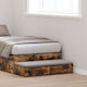 vidaXL Bed Drawer made of Wood Smoked Oak 100x3...