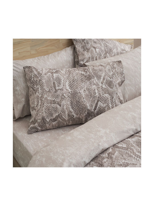 Charalambidis Textiles Sahara Pillowcase Set Beige 52x72cm.