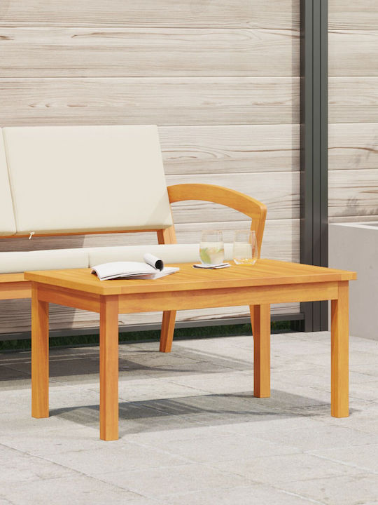 Sitting Room Table for Small Outdoor Spaces Made of Acacia 75x40x38cm