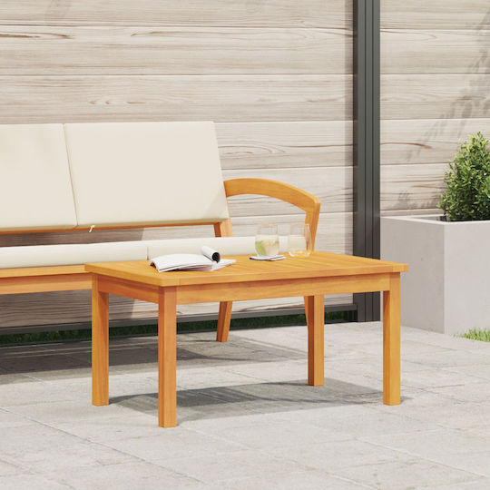 Sitting Room Table for Small Outdoor Spaces Made of Acacia 75x40x38cm