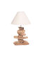Freebox Table Lamp with White Shade