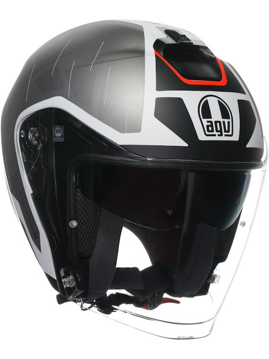 AGV Irides Trieste Mat Black White Red Motorcyc...