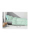 Astron Italy Single Cotton Sheets Set Jurassic Green 175x260cm 3 Pieces