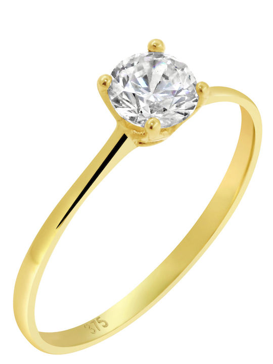 Single Stone from Gold 9K