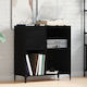 vidaXL Hi-Fi Furniture Black 38x84.5x89cm