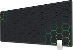Gaming Mouse Pad Rubber Stitched Edges 90x40cm Green Pyramid