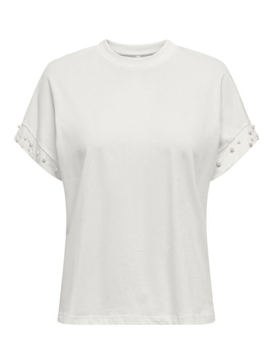 Only Life Γυναικείο T-shirt Λευκό