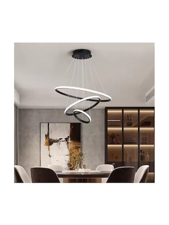 Home Lighting Hängelampe Schwarz 60x60x100cm.