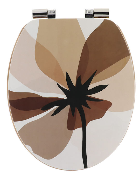 Eurocasa Καπάκι Λεκάνης Soft Close Πλαστικό 37.5x37.5cm Πολύχρωμο