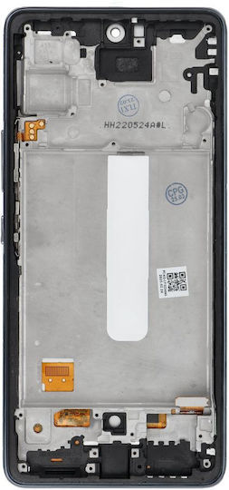 Screen Display with Touch Mechanism and Frame for SAMSUNG A53 A536 (Black)