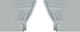 Lampa Κουρτινες Νταλικας Luxury Smart Ασημι Μπλε Σετ Lampa 5 Τεμ L9603.3